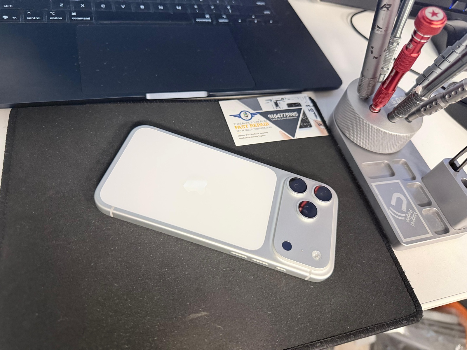 iPhone 17 Pro Max back after data recovery repair and rebuild